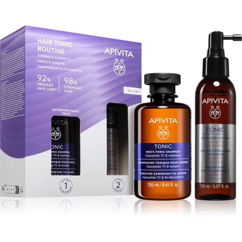 Apivita Tonic Men's Routine sada proti vypadávaniu vlasov