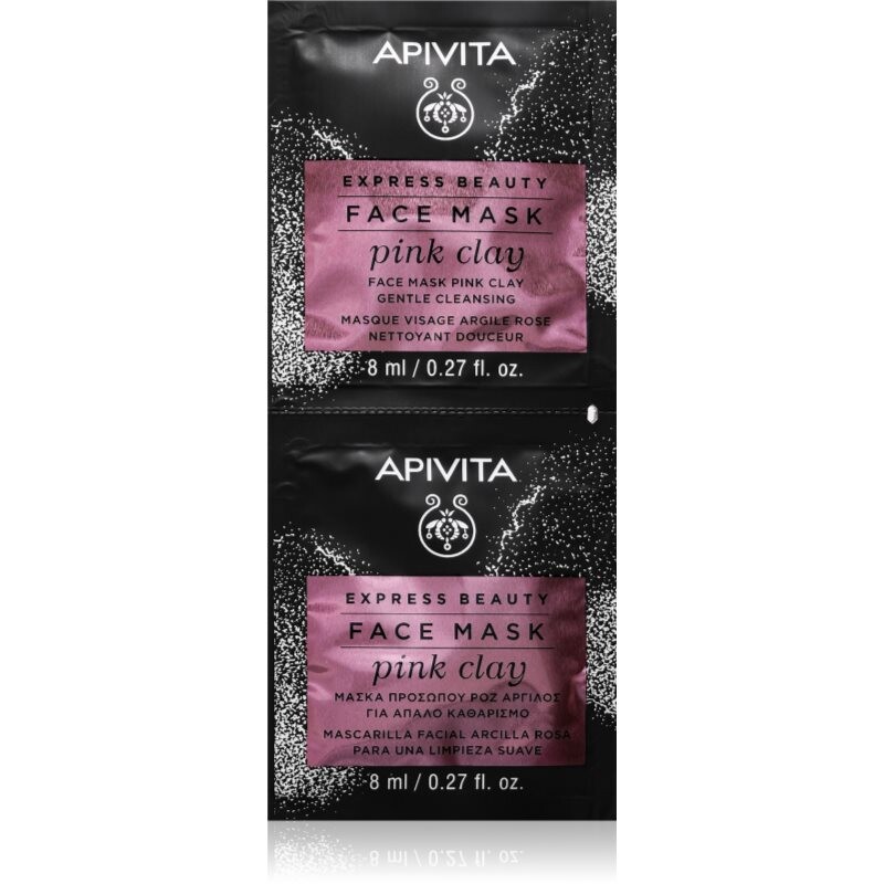 Apivita Express Beauty Pink Clay čistiaca maska 8 ml