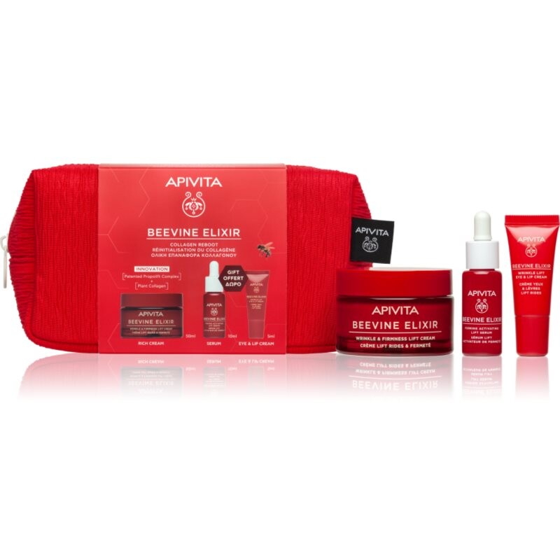 Apivita Beevine Elixir Collagen Reboot darčeková sada pre spevnenie pleti