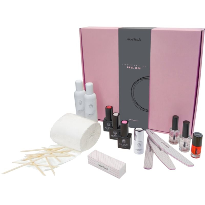 NaniNails Peel Off darčeková sada na nechty pre ženy