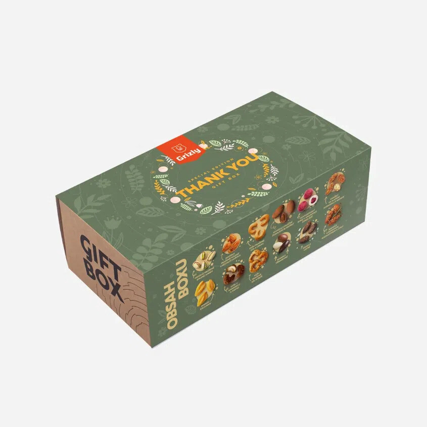 GRIZLY Darčekový box Thank you 490 g