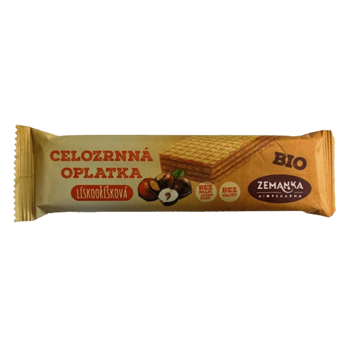 ZEMANKA BIO Celozrnná oblátka z jednozrnky lieskovooriešková 30 g