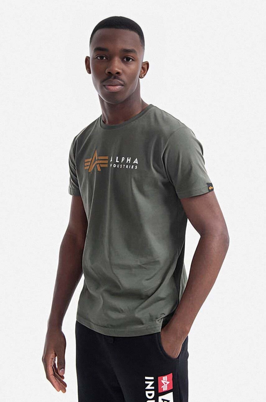 Bavlnené tričko Alpha Industries Label