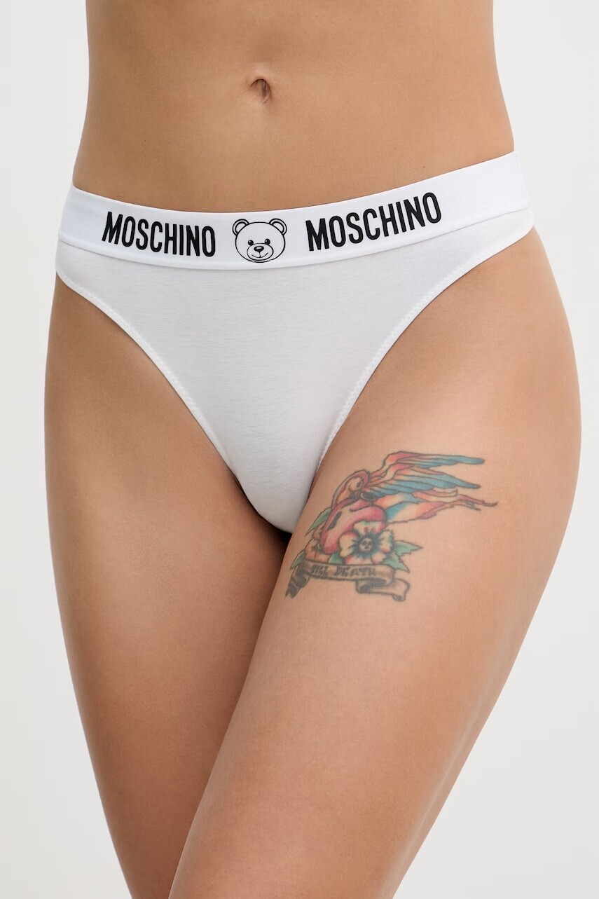 Moschino Underwear tangá dámske bavlnené s elastanom