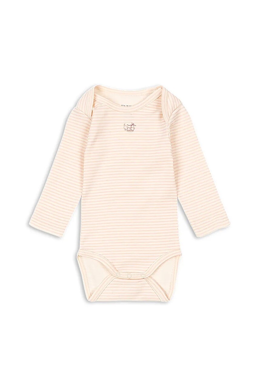 Bavlnené body pre bábätká Fanga Fontana FIO STRIPE LS BODY OCS