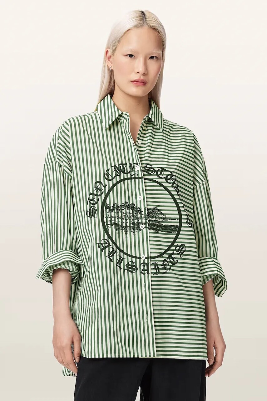 AllSaints košeľa dámska ADRIANNE