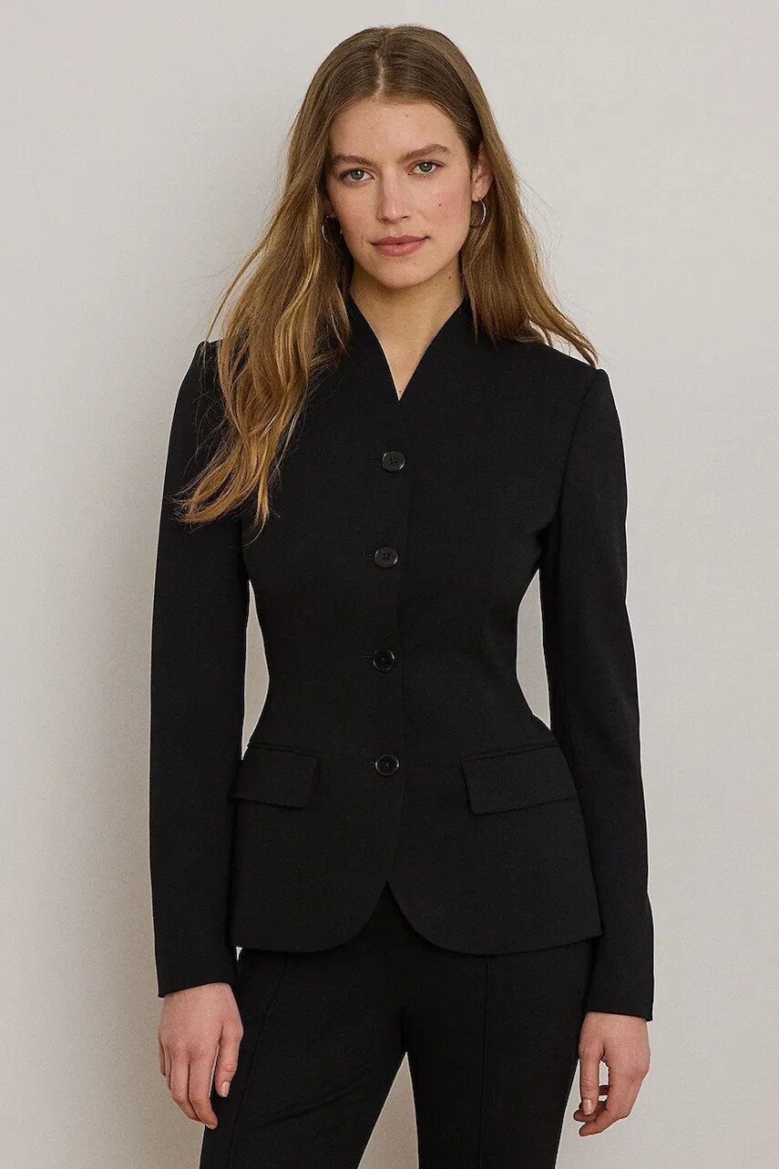 Lauren Ralph Lauren jednoradové sako dámske s vlnou