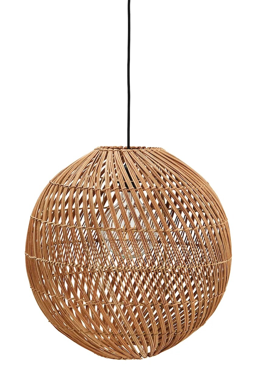 Madam Stoltz lampa závesná z ratanu 45 cm