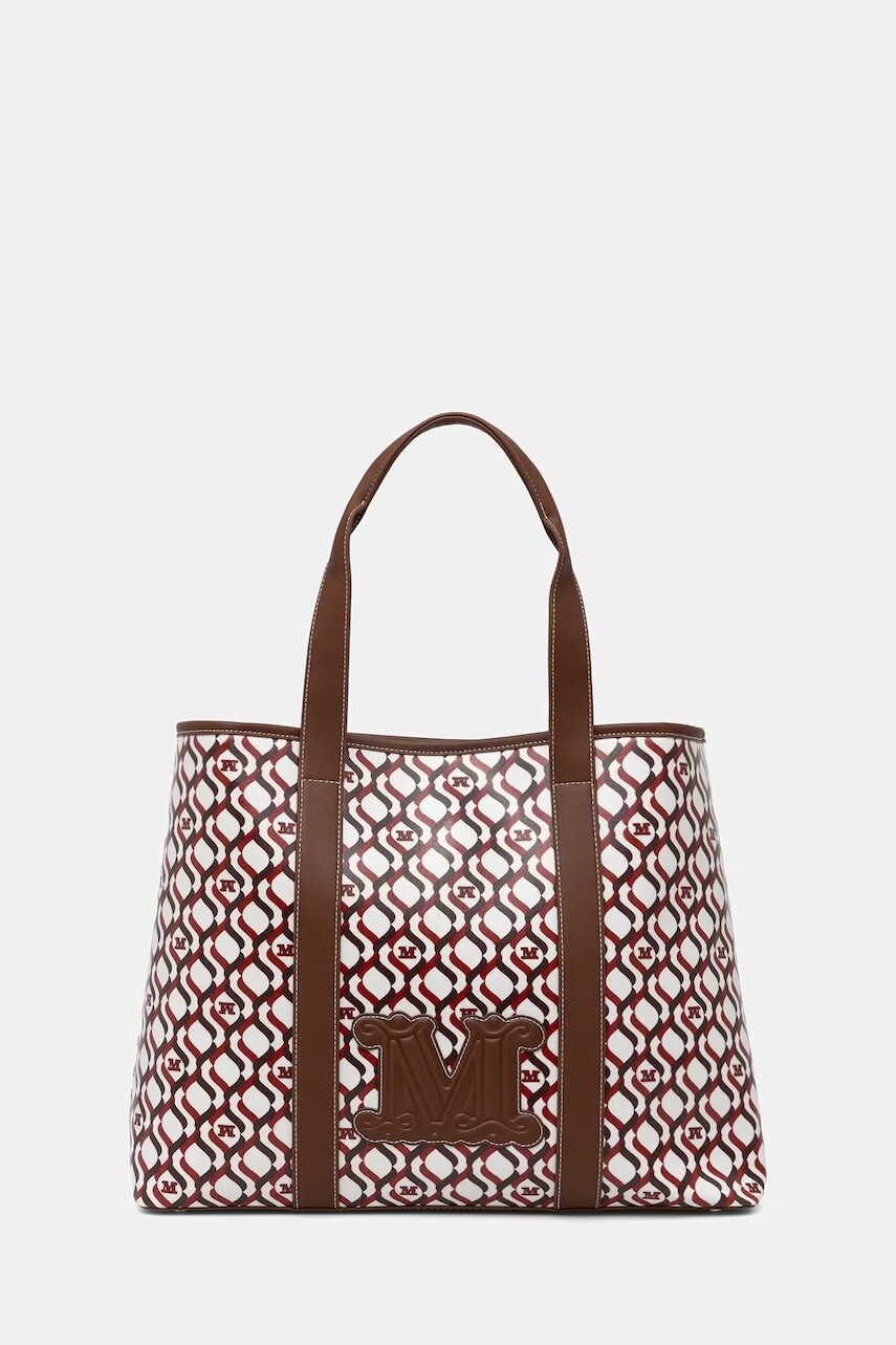 Max Mara Beachwear kabelka typu shopper dámska z imitácie kože FARNETO
