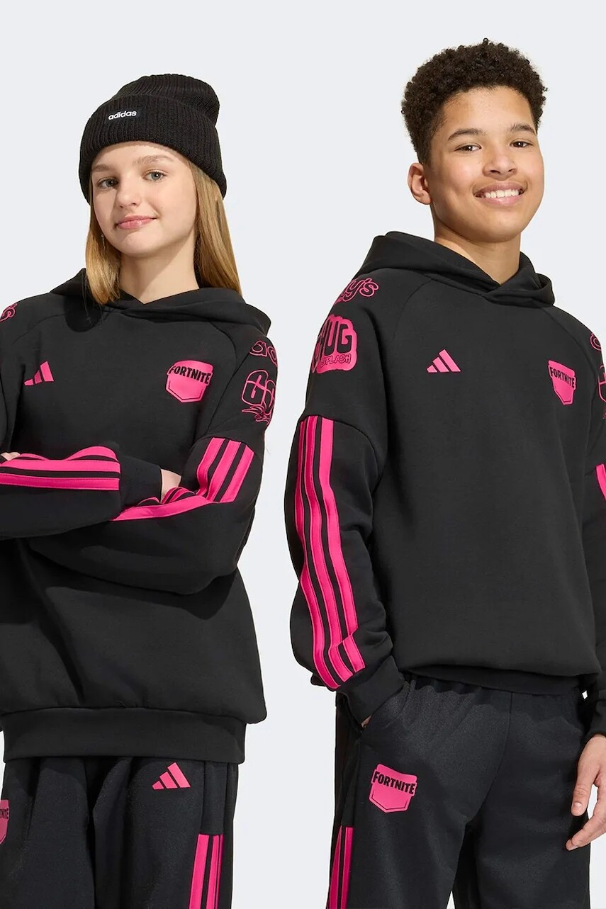 adidas mikina s kapucňou detská s bavlnou FORTNITE