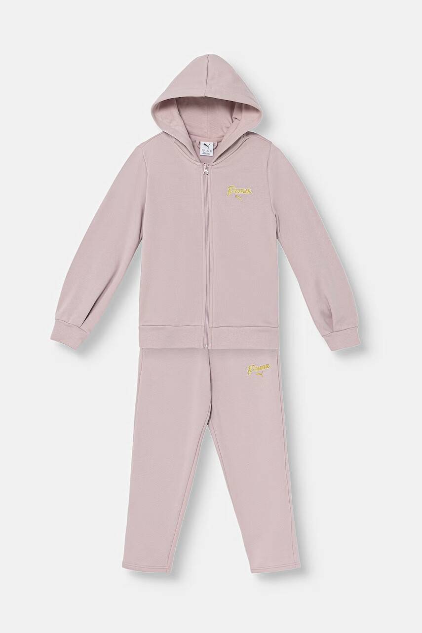 Puma tepláková detská s bavlnou ESS SCRIPT Sweat Suit