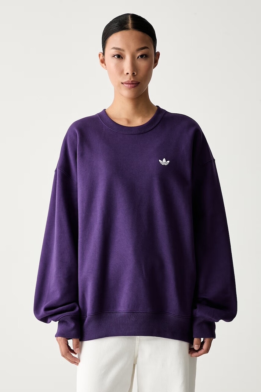 adidas Originals oversize mikina dámska s bavlnou Essentials