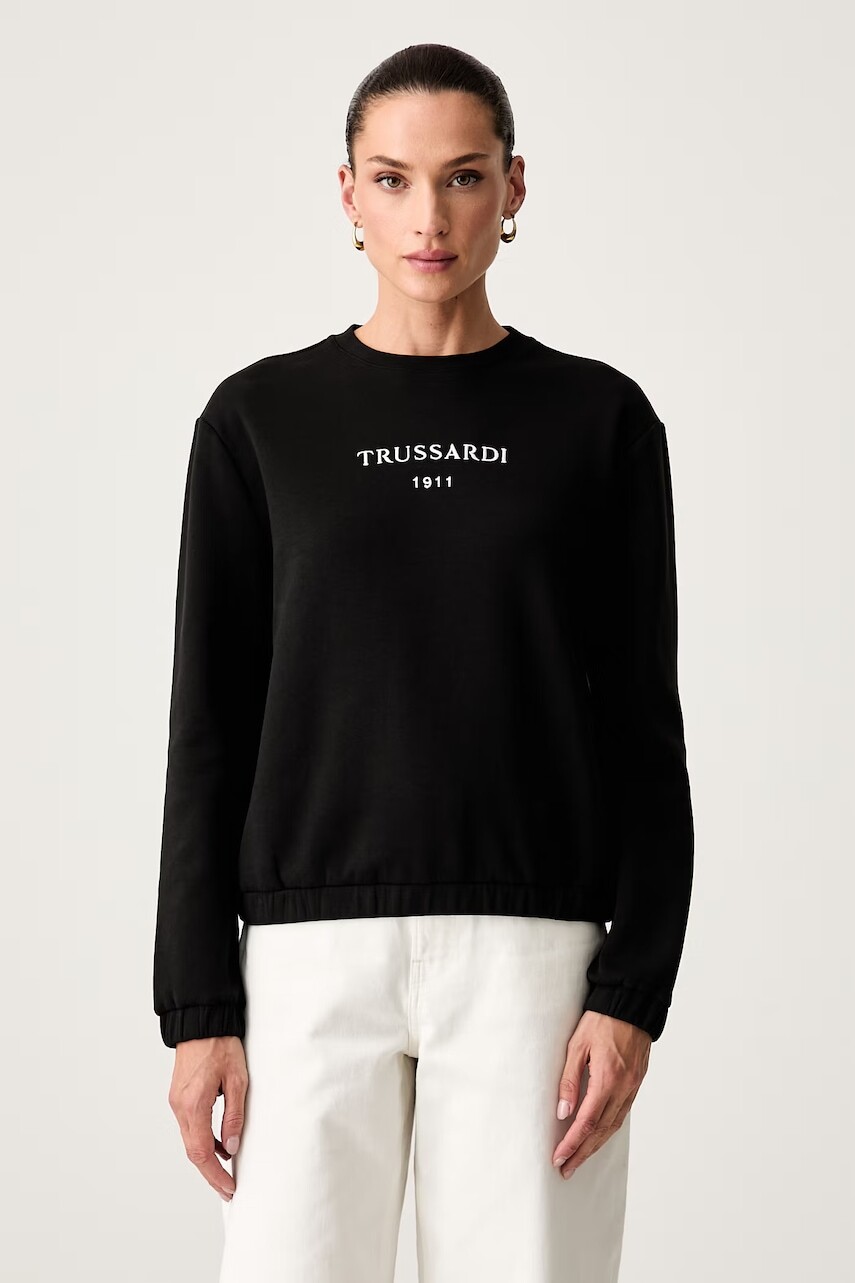 Trussardi mikina dámska s bavlnou