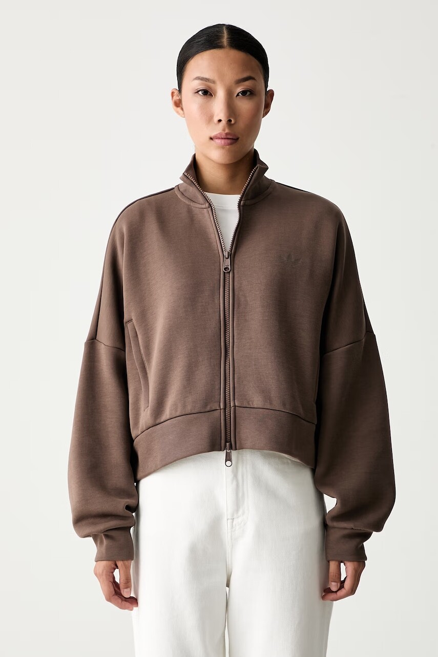 adidas Originals mikina na zips dámska s bavlnou Spacer