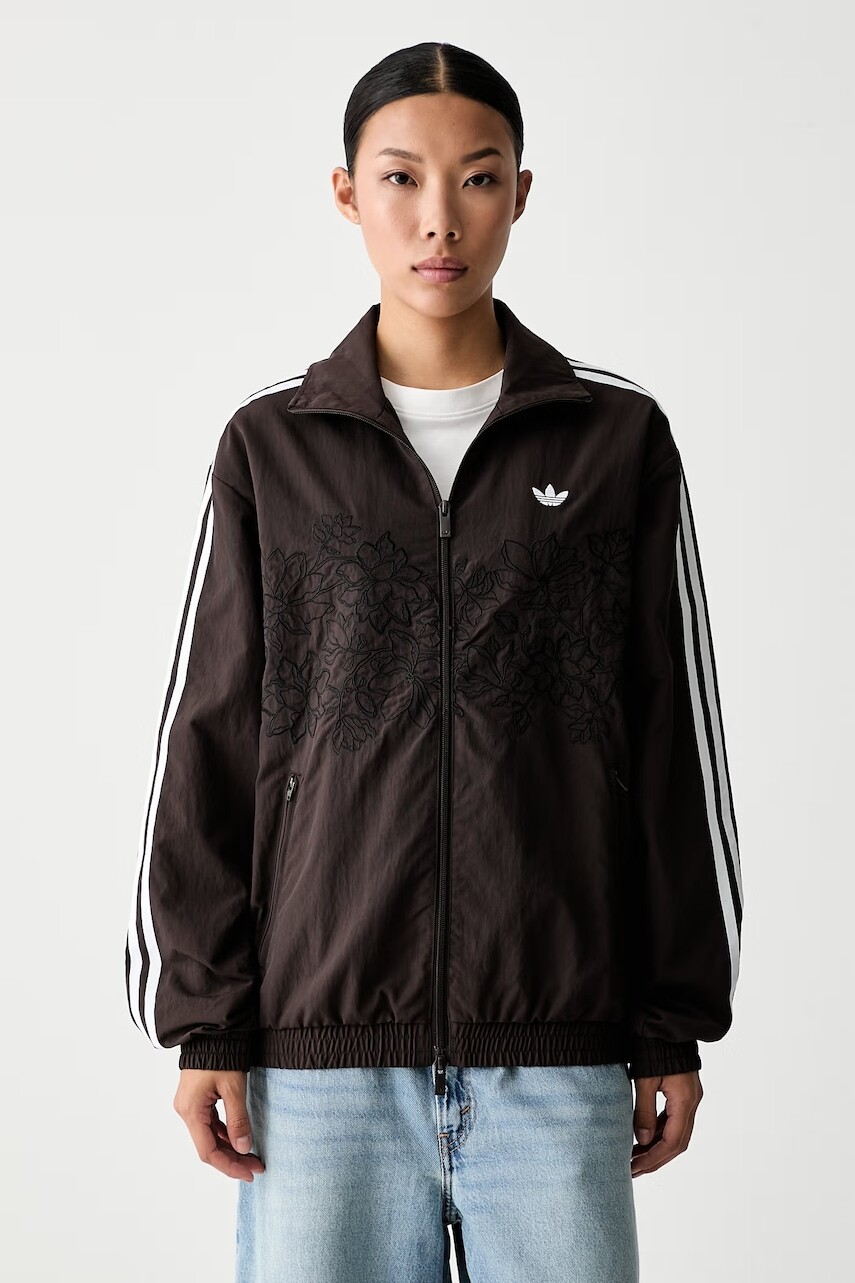 adidas Originals mikina na zips dámska Floral Firebird