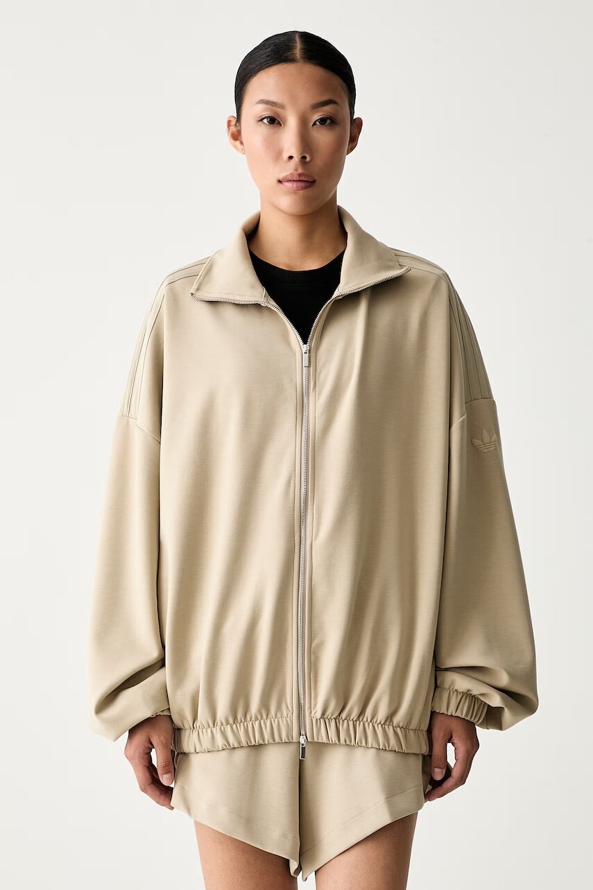 adidas Originals mikina na zips dámska s lyocellom