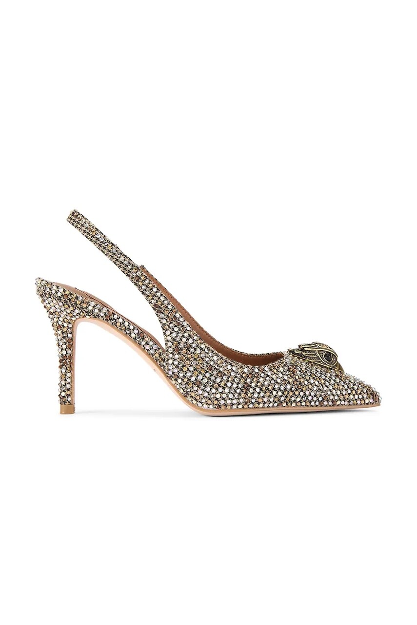 Kurt Geiger London obuv s ihličkovým opätkom Belgravia High Sling Beige Comb