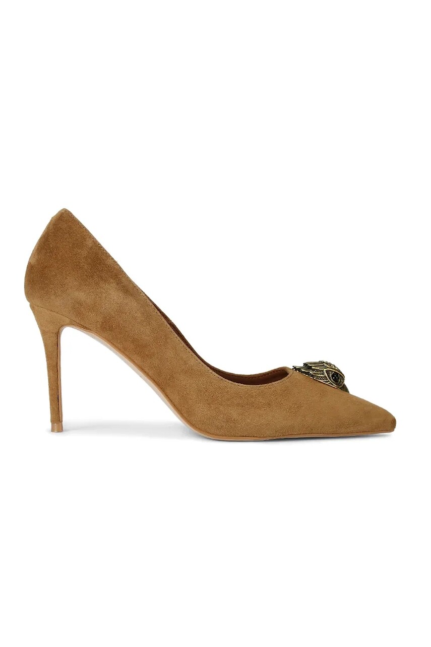 Kurt Geiger London obuv s ihličkovým opätkom semišová Belgravia Eagle Court Tan Suede