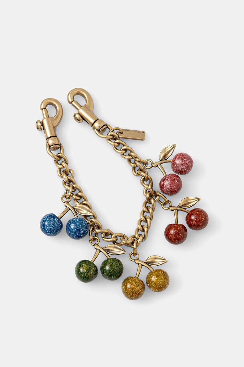 Coach kľúčenka dámska Rainbow Cherries Bag Charm