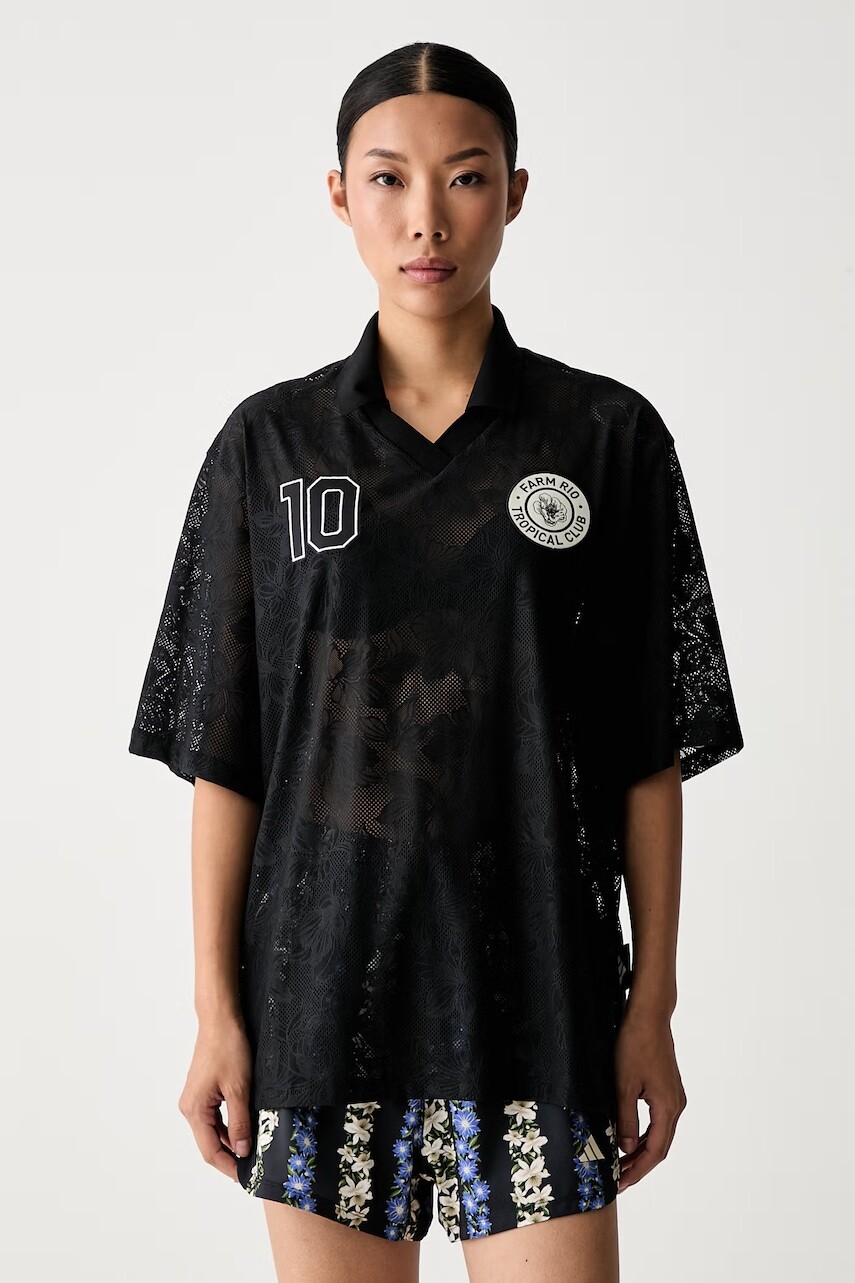 adidas tričko dámske čipkované x Farm Rio