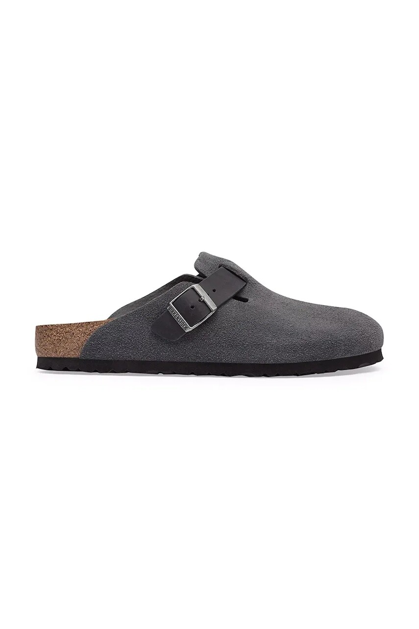 Birkenstock šľapky mules pánske semišové Boston Mixed Leather