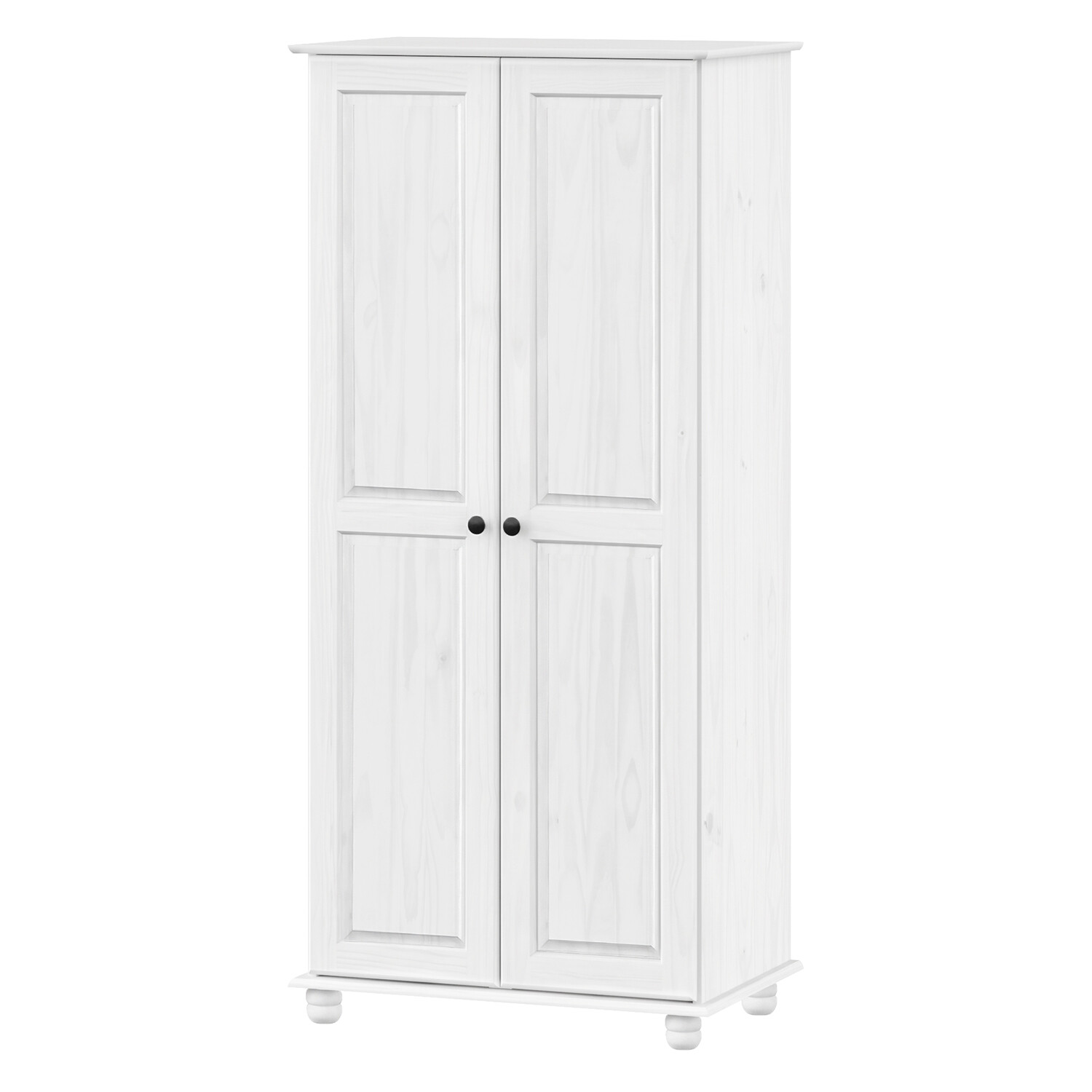 Skriňa 2-dverová 8860BK biely lak, kovové úchytky