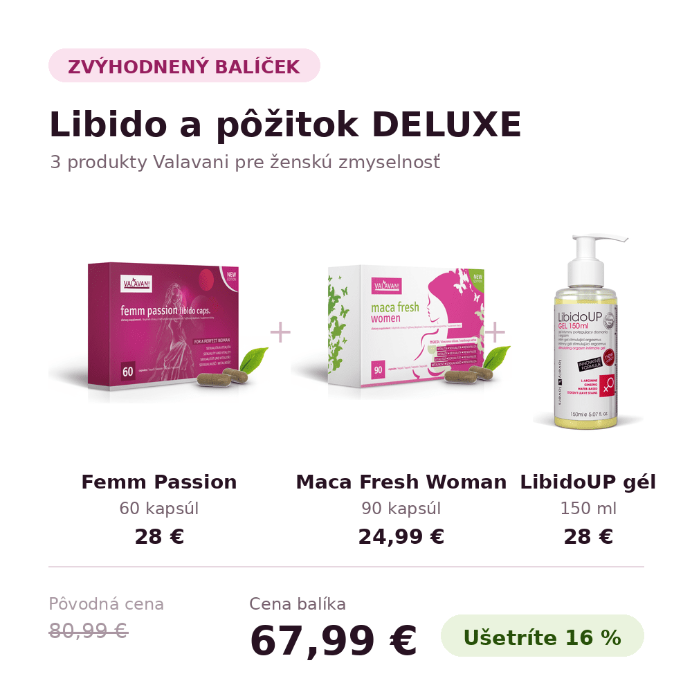 VALAVANI Libido + pôžitok deluxe( Prémiový balíček )