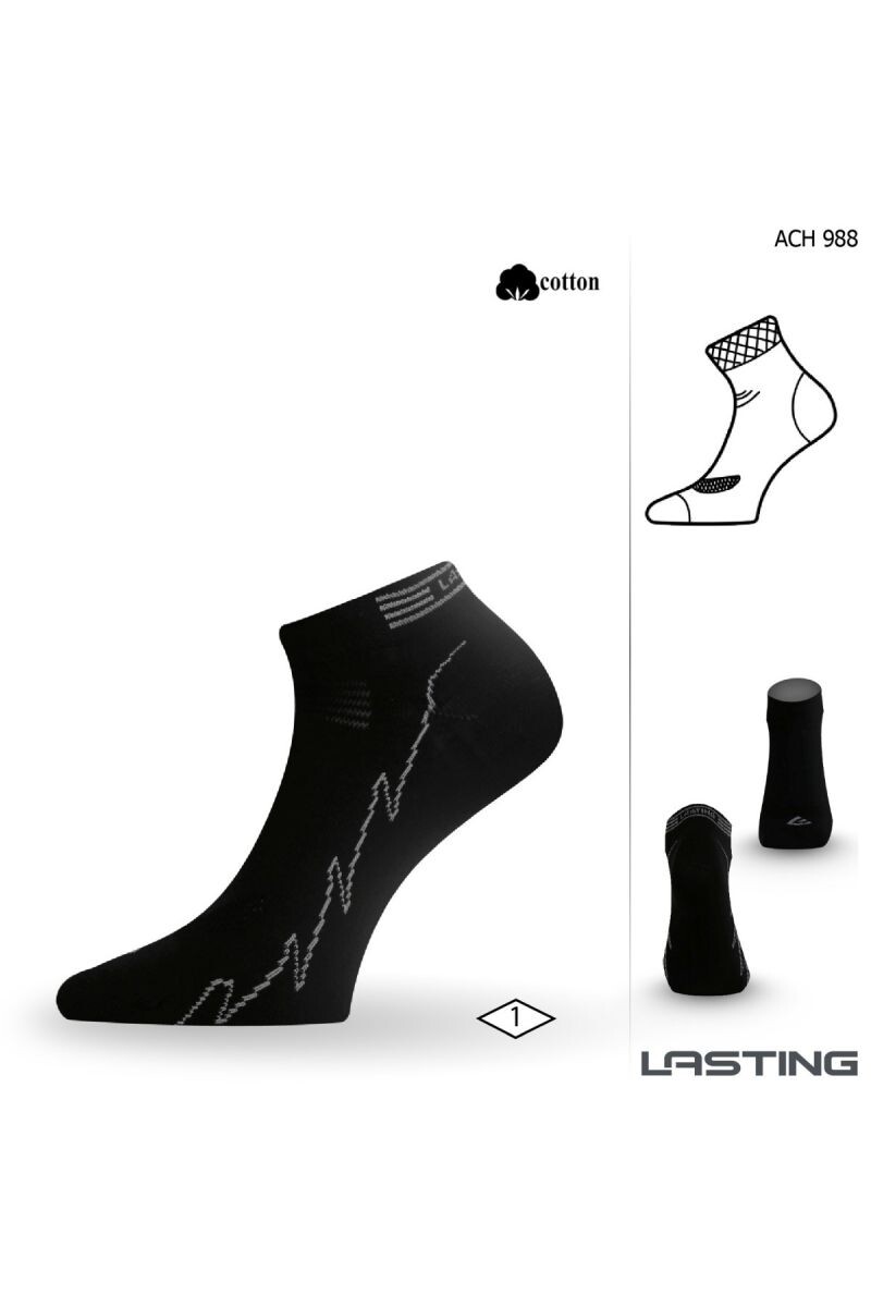 Lasting ACH 988 ponožky pre aktívny šport čierna Veľkosť: (38-41) M