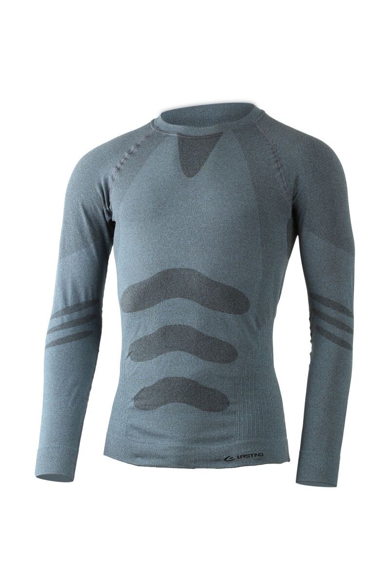 Lasting APOL 5890 modrá pánske termo bezšvové tričko Veľkosť: L/XL