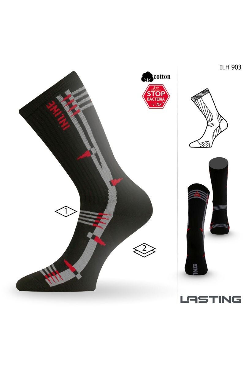 Lasting ILH 903 čierna Inline ponožky Veľkosť: (42-45) L