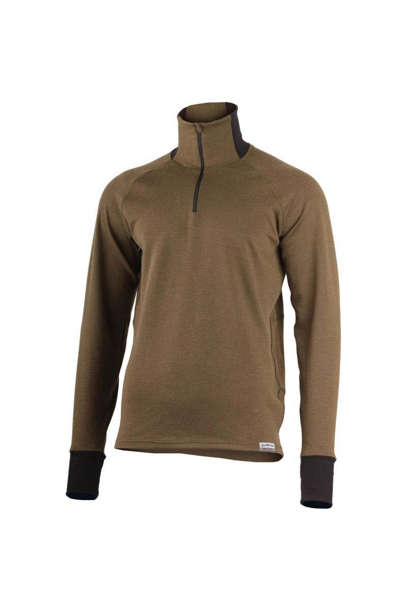 Lasting LEO 6369 zelená pánska merino mikina Veľkosť: M