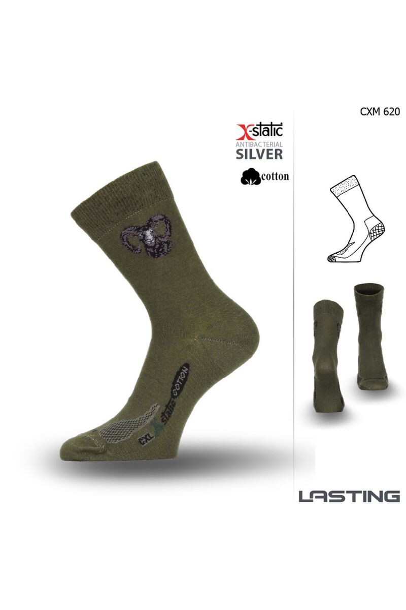 Lasting Letné ponožka CXM 620 zelená Veľkosť: (42-45) L