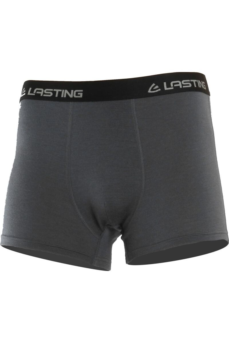 Lasting NORO 8080 šedé pánske merino boxerky Veľkosť: L