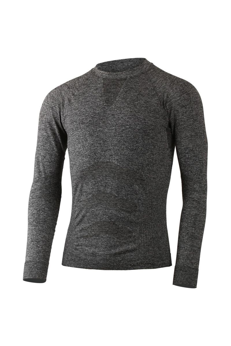 Lasting APOL 8480 sivý melír pánske termo bezšvové tričko Veľkosť: L/XL