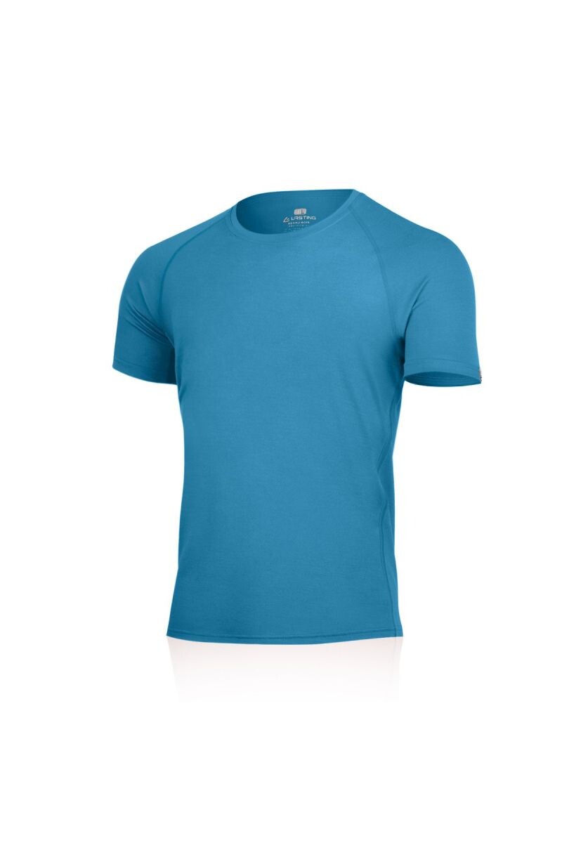 Lasting QUIDO 5151 modré pánske merino tričko Veľkosť: M