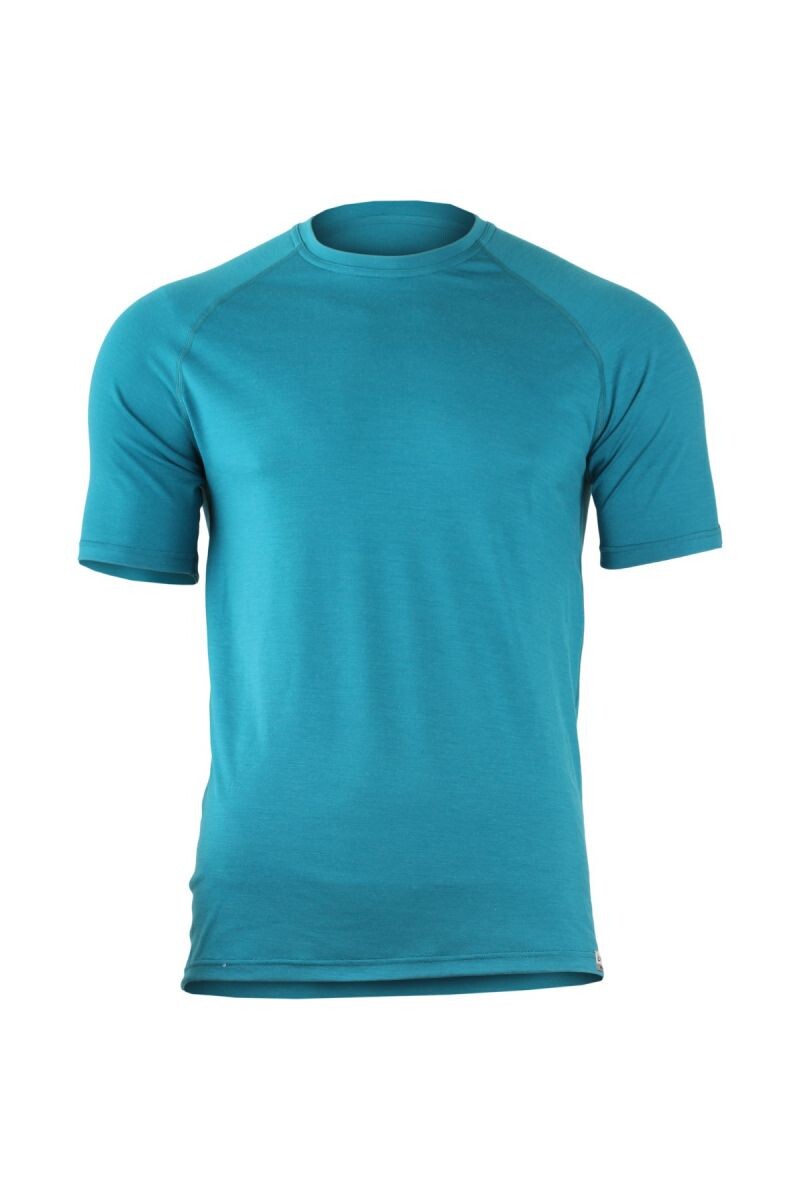 Lasting QUIDO 5858 modré pánske merino tričko Veľkosť: L