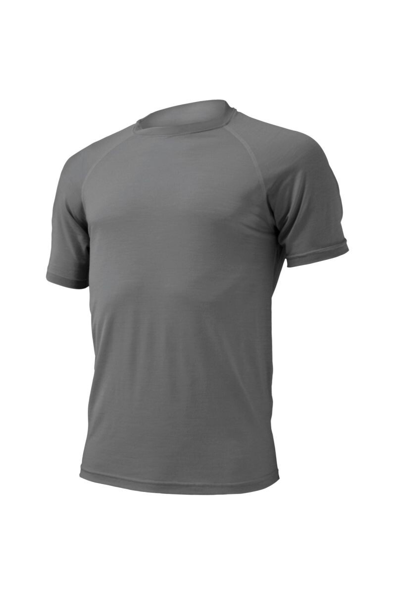 Lasting QUIDO 8080 šedé pánske merino tričko Veľkosť: L