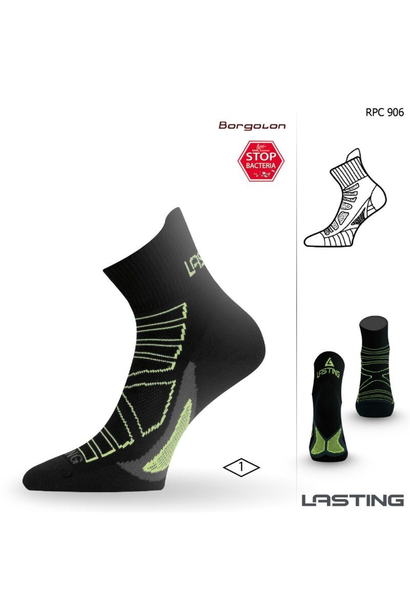 Lasting RPC 906 čierna bežecké ponožky Veľkosť: (38-41) M