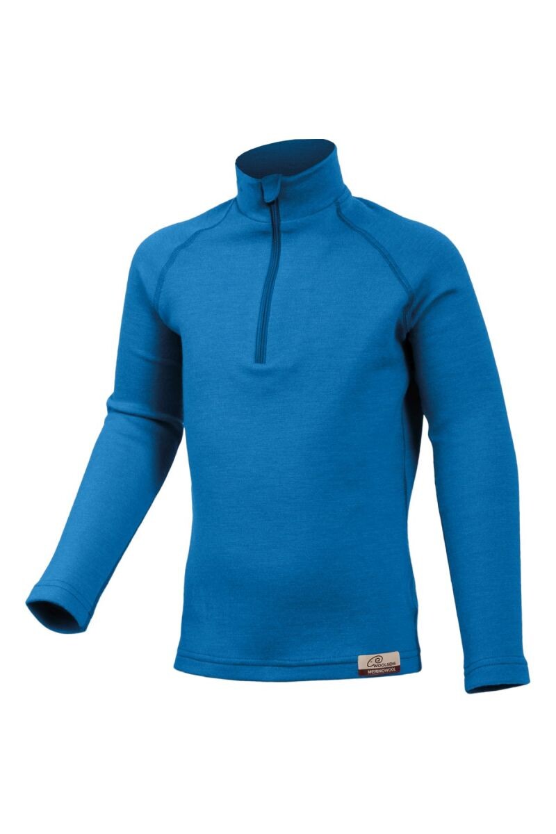 Lasting SOLY 5151 modrá mikina detská merino Veľkosť: 90