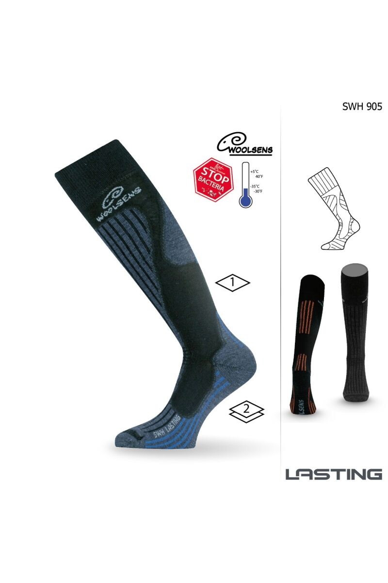 Lasting SWH 905 čierna silné podkolienky Veľkosť: (42-45) L