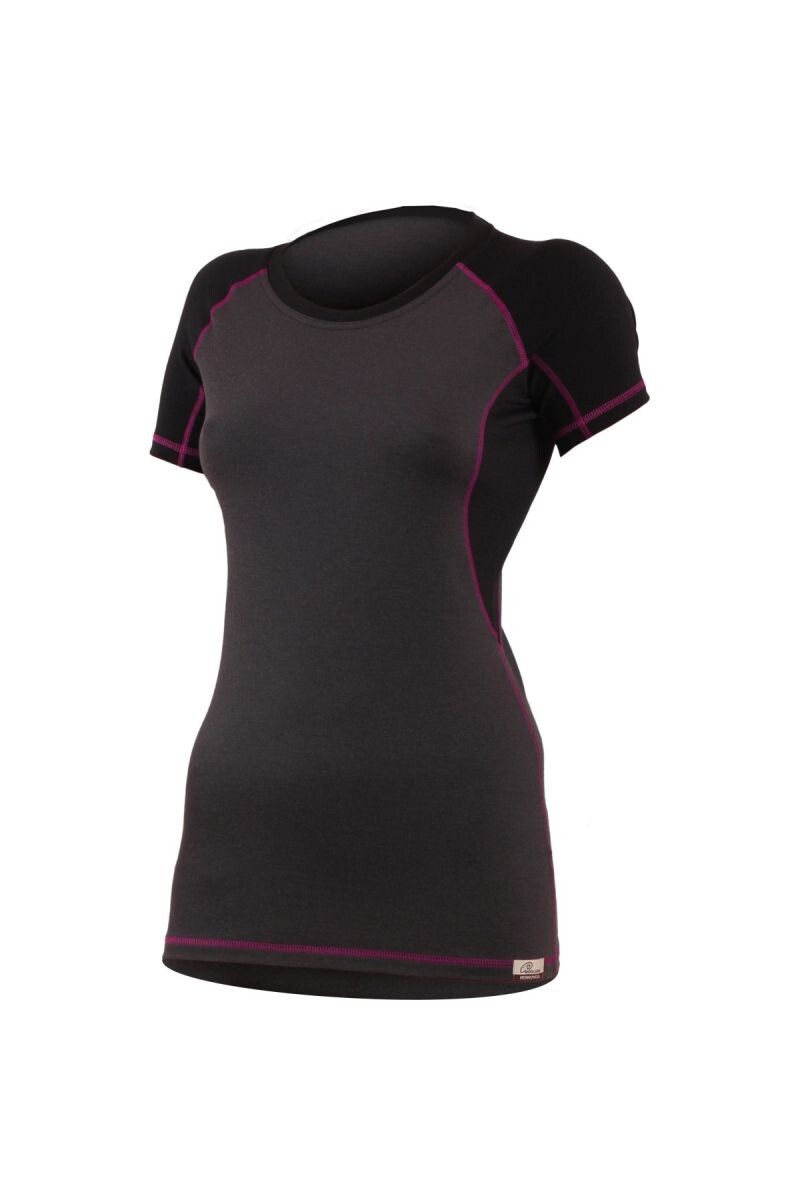 Lasting ZITA 8945 šedá dámske merino tričko Veľkosť: XS