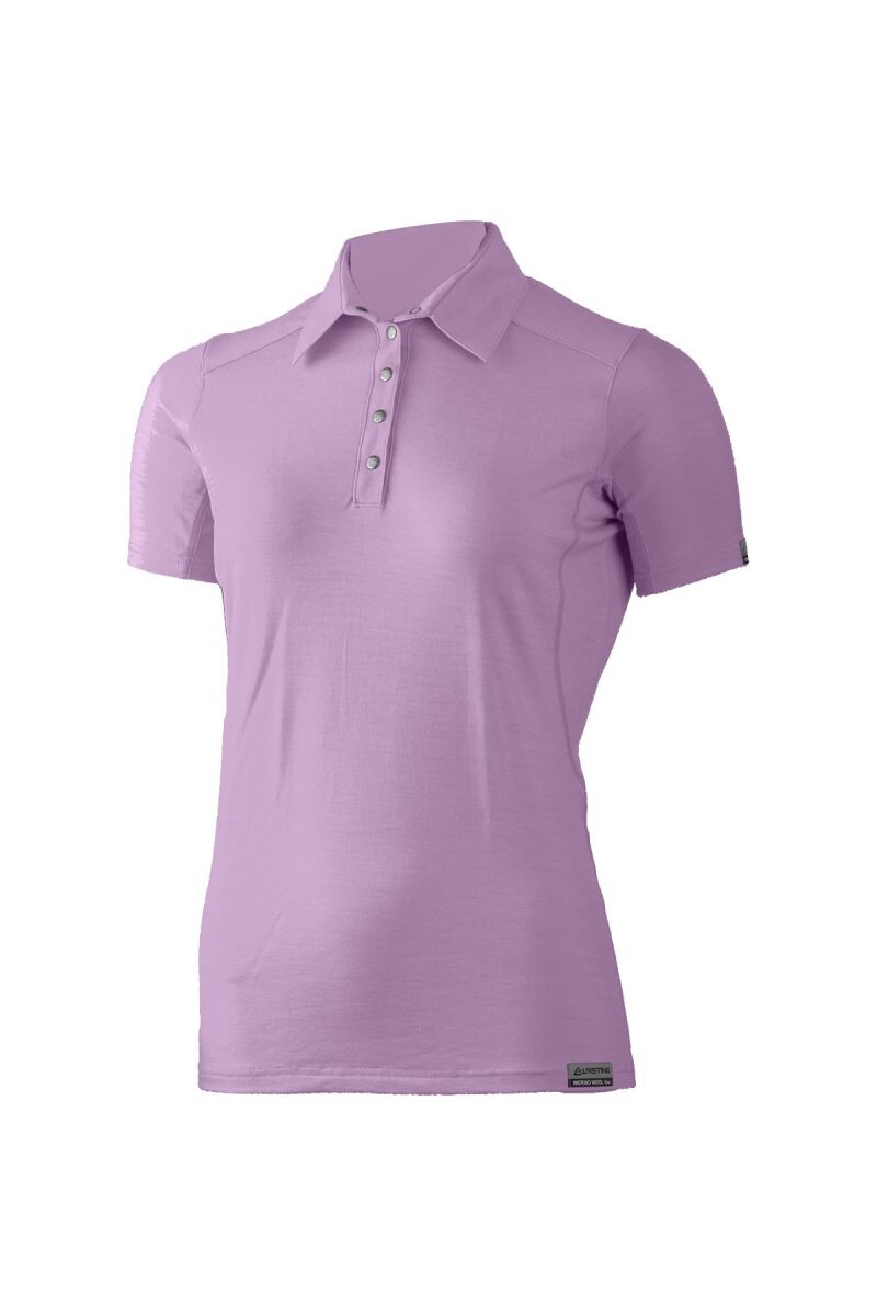Lasting ALISA 4141 fialová dámska merino polo košeľa Veľkosť: S