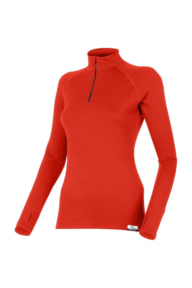 Lasting LAURA 3739 červená dámska merino mikina Veľkosť: S