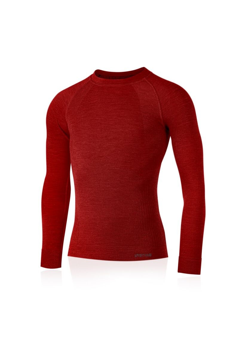 Lasting MAPOL 3160 červené pánske merino tričko Veľkosť: L/XL