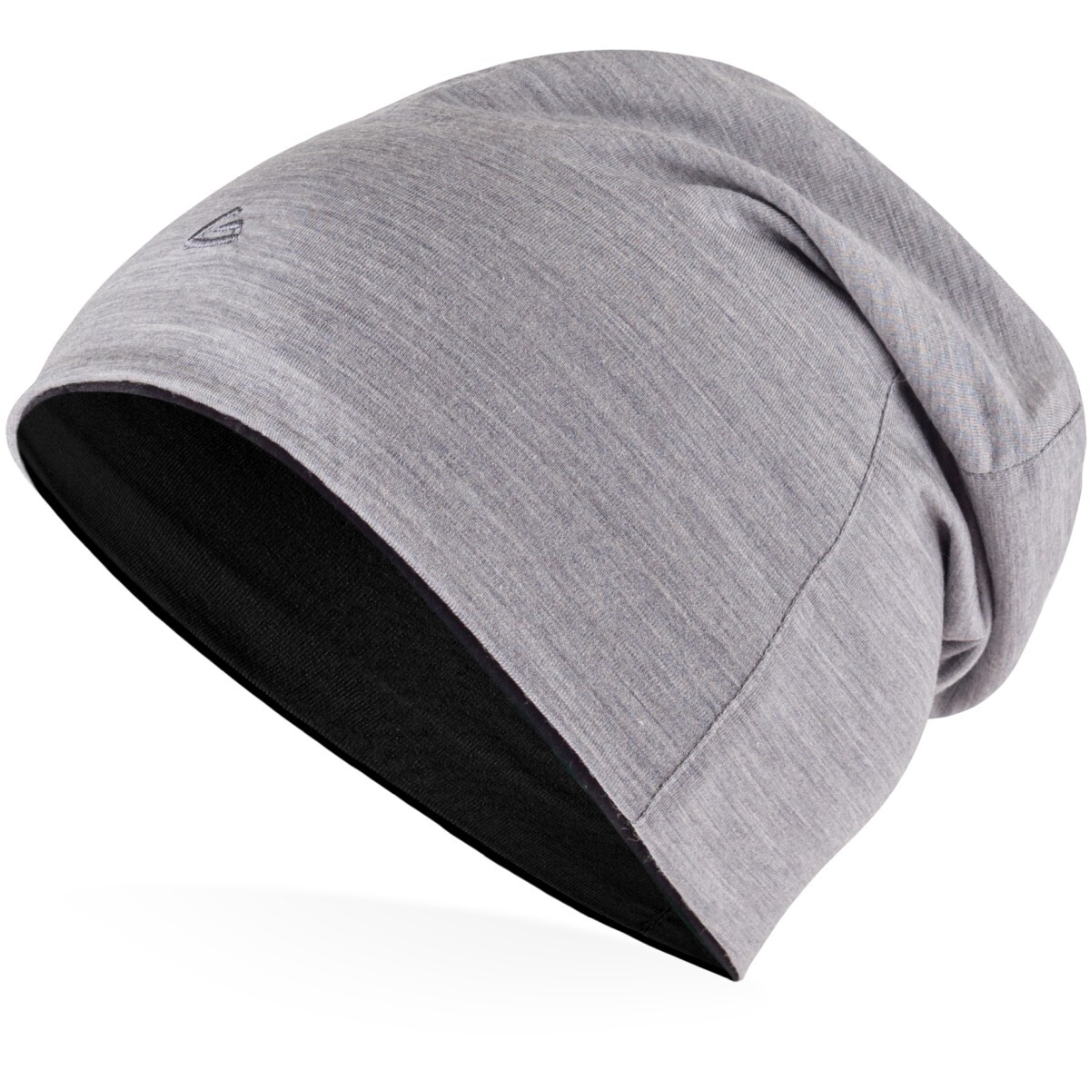 Lasting BOLY 8490 šedo-čierna merino čiapka Veľkosť: L/XL