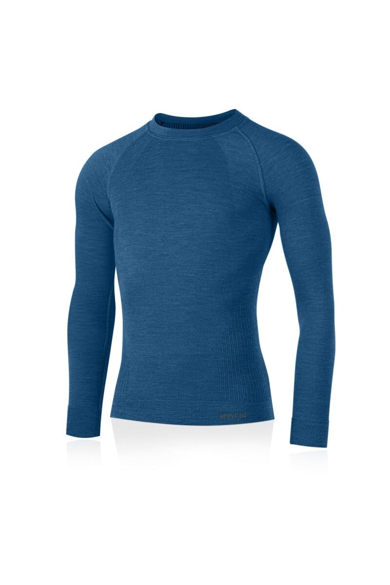 Lasting MAPOL 5160 modré pánske merino tričko Veľkosť: L/XL