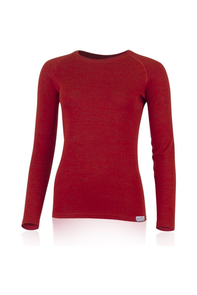 Lasting LENA 3160 červená dámska merino mikina Veľkosť: XL
