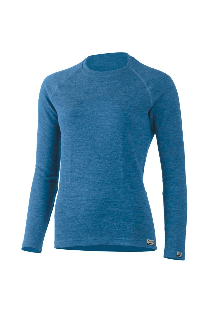 Lasting LENA 5150 modrá dámska merino mikina Veľkosť: M