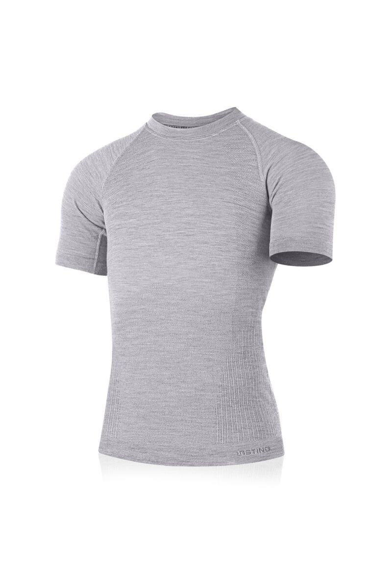 Lasting MABEL 8440 šedé pánske merino tričko Veľkosť: S/M