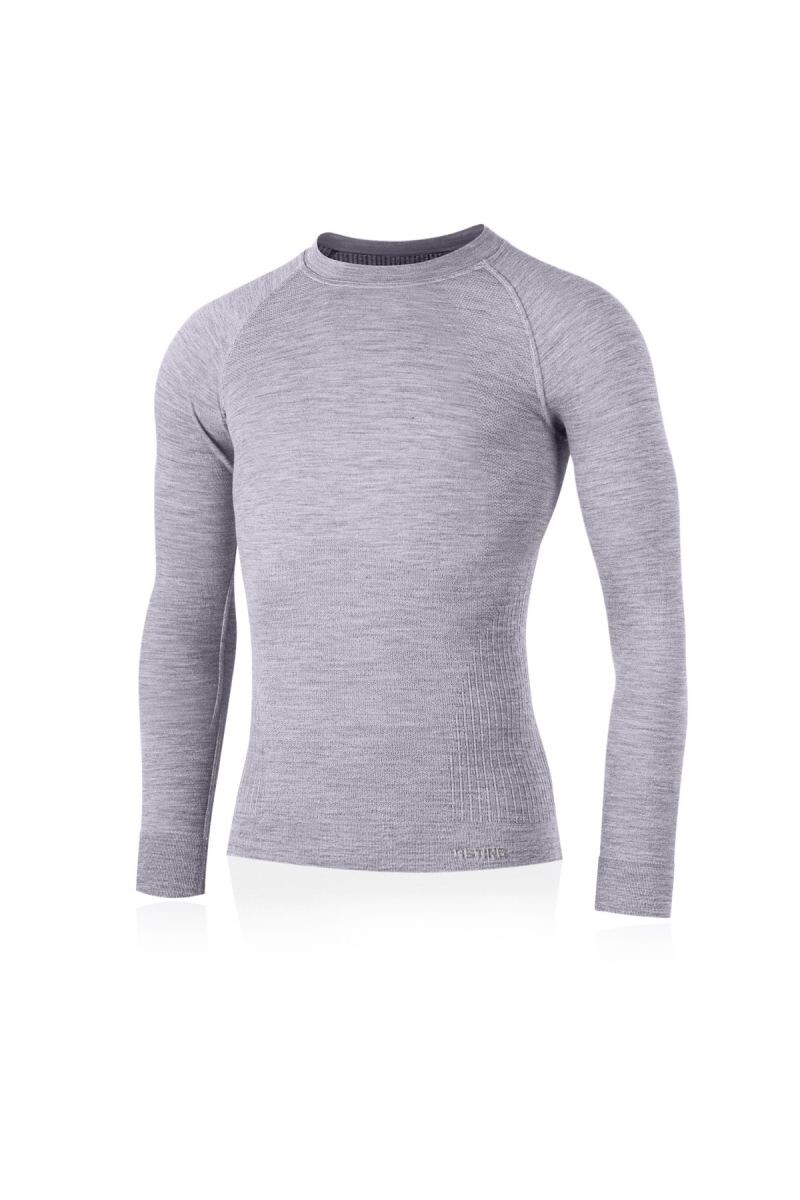Lasting MAPOL 8440 šedé pánske merino tričko Veľkosť: S/M